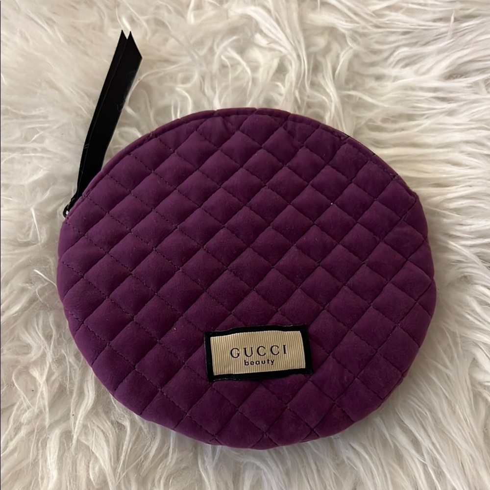 Gucci Beauty Quilted Purple Cosmetic Case